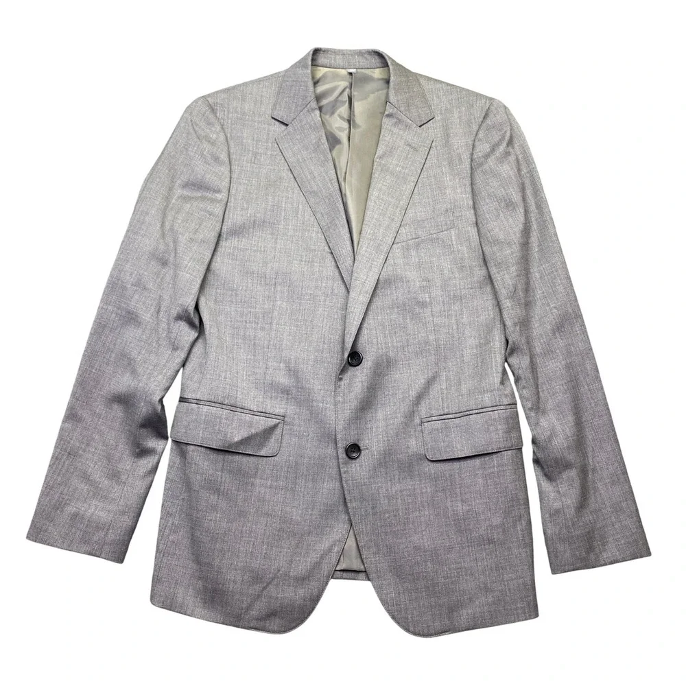 Bonobos Slim Fit Gray Wool Blend Suit Jacket Blazer 38R 15768 Preppy Career